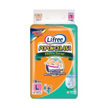 Jual Lifree Popok Celana Dewasa Extra Jumbo Pack L [16 pcs