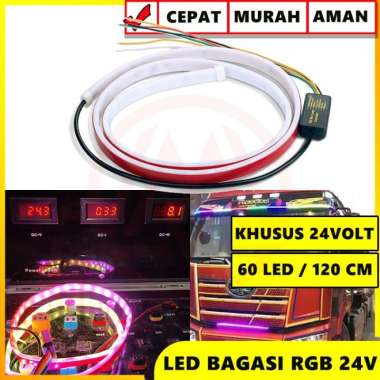 Jual Lampu Led Bagasi Rgb Mobil Bus Truck 24 Volt 60 Cm 4 Baris Terbaru