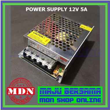 Adaptor 12V 5A Jaring - Power Supply 12V 5A