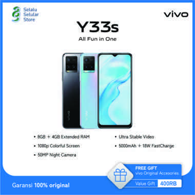 Jual Vivo Y33 S 128 Gb Juni 2022 - Garansi Resmi & Harga Murah | Blibli