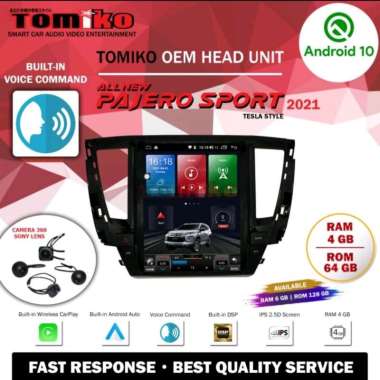 Jual Head Unit Tesla Tomiko Untuk Pajero Sport 2021 Terbaru Dengan