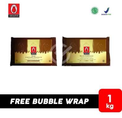 Tulip Dark Chocolate Compound/ Coklat Batang [1 Kg] Dark