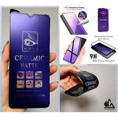 Promo Tempered Glass Ceramic Infinix Hot 10 Play / Hot 11 Play Matte Anti Blue Ray 9D Full Cover Inf