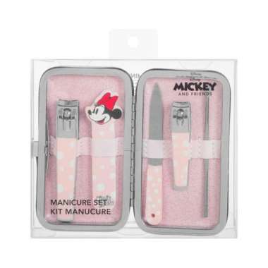 Miniso Manicure Set/Manikur Set/Gunting Kuku set - Mickey Mouse Merah Muda