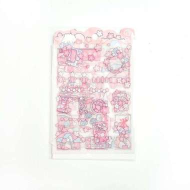 Stiker Aesthetic Import Quality Korea Decoratif Karakter Lucu Premium Bunga Sakura
