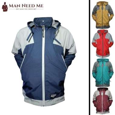 Jaket Bomber Pria / Wanita | Jaket Motor/Gunung - Waterproof Premium Navy XL