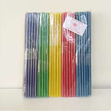 Sedotan Plastik Warna Warni Standar Multi Color