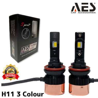 Jual Turbo Led H11 Merk Aes 3 Warna Led I Lampu Led Headlamp Depan