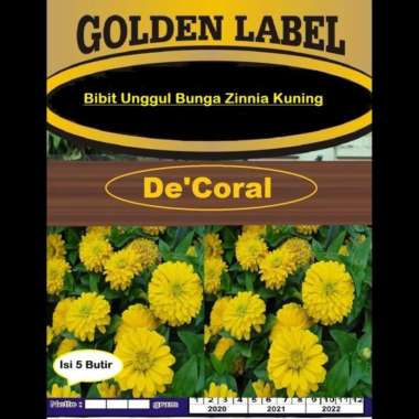 Bibit Unggul Bunga Zinnia Kuning | Benih Bunga Kertas