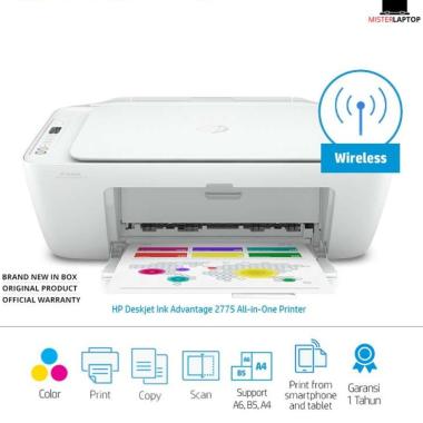 HP Printer Deskjet AIO Wifi 2775 White