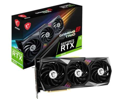 VGA CARD MSI GEFORCE RTX 3070 Gaming Z Trio 8GB LHR GDRR6 NON BUNDLE