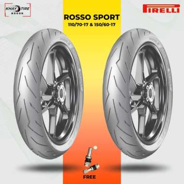 Sepasang Ban Motor Moge - PIRELLI DIABLO ROSSO SPORT 110/70 & 150/60 Ring 17 Tubeless