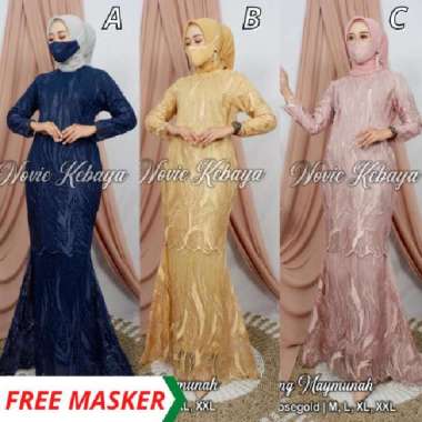 Dress Gamis Muslimah Duyung Tulle Bordir Premium Kebaya Modern