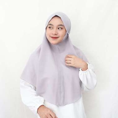 Maribel - Hijab Bergo Maryam Diamond Crepe Silver