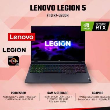 LENOVO LEGION 5 F1ID R7-5800H 16GB 512GB RTX 3060