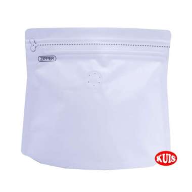 Kemasan Kopi Standing Pouch With Valve With Zipp 150 Gr