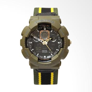 jual digitec kanvas jam tangan pria green black dg2109 harga kualitas jual digitec kanvas jam tangan pria green black dg2109 harga kualitas