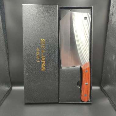 Golok Stainless Seka Japan/Pisau Daging Jepang/Golok Stainless Kayu Original 100% (Kode 5924)) Multi