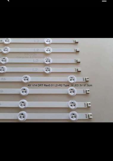 Lampu backlight tv led 3v 9 kancing,5k plus 4 k