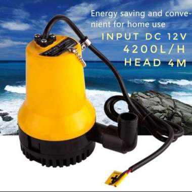 Pompa Celup Kolam Ikan DC 12v Submersible Bilge Pump