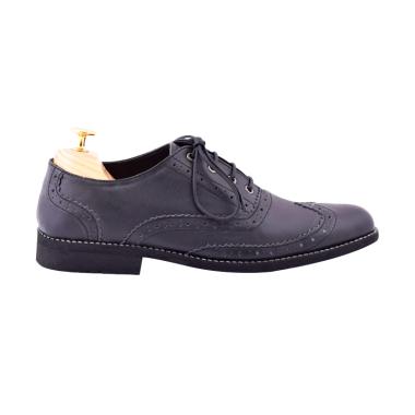 Jual Azcost Wingtip Full Brogue Sepatu Pria - Black Online