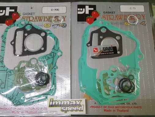 Strawberry Paking Perpak Honda Cub C70 Super Cup C700 C-70 C-700 Fullset Blok Head Magnet Kopling Ba
