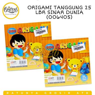 5 PACK ORIGAMI TANGGUNG 25 LBR SINAR DUNIA (006405) / KERTAS LIPAT / KERTAS LIPAT SIDU / KERTAS LIPA