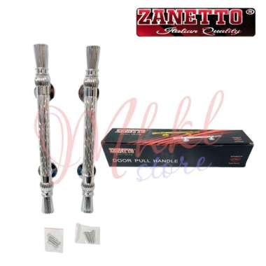 ZANETTO Tarikan Gagang Handle pintu Lemari sisik Naga SILVER 35 cm