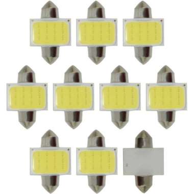 Lampu Interior Mobil LED COB Dome Light c5w BA9S 1PCS 31mm Putih
