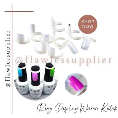 Kuku Palsu Untuk Display Warna Kutek Uv Gel Nail Art Manicure / Ring Display Warna Kutek / Kuku Pals