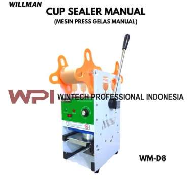 Willman WM-D8 Manual Cup Sealer Garansi Resmi - Mesin Penyegel Gelas Plastik - Mesin Press Gelas Bub