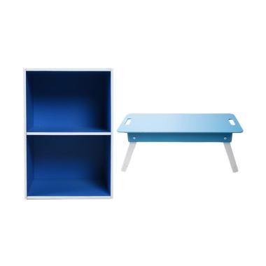 Jual Paket Belajar - ZYO Rak 2 Susun - Biru + Glaze LFT 