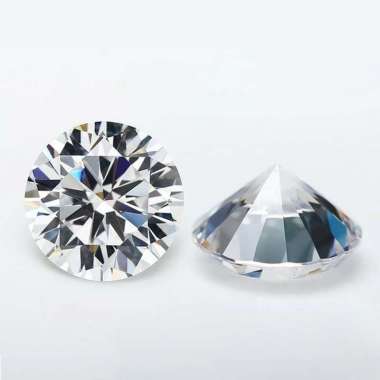 Berlian Moissanite Round Briliant Lostone Premium Quality 8mm