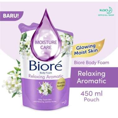 BIORE Sabun Mandi Cair Relaxing Aromatic Pouch 450ml