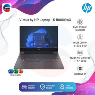 HP Laptop Victus 15 FB0009AX AMD Ryzen 5 5600H 16GB 512GB Win 11 [6G1L4PA]