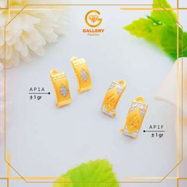 ANTING KLIP EMAS ASLI KADAR 6K DAN GOLD 8K ANTING DEWASA MODEL KLIP PANJANG MODEL WAJIK AP 1A AP 1F 