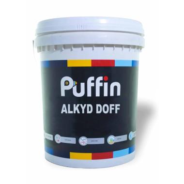 Puffin ALKYD DOFF Enamel Cat Kayu Besi [1 kg] Light Grey JABODETABEK
