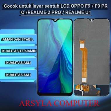 Promo ORI LCD + TOUCHSCREEN OPPO F9 / NEW ORIGINAL - Hitam di Seller