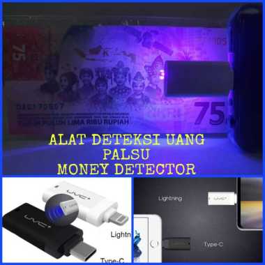 Money Detector Lamp / Alat sensor uang / Alat Deteksi Uang Palsu USB - C