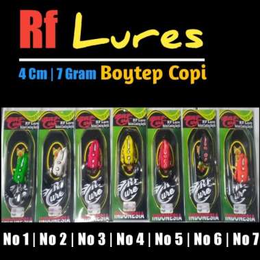 Soft Frog RF Lure BOYTEP Copy Umpan Casting Gabus warna Hitam