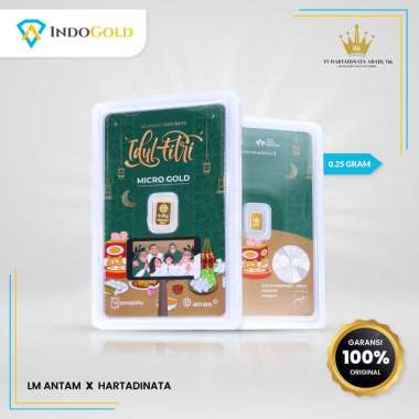 Logam Mulia Antam x Hartadinata Edisi Idul Fitri 0,1-0,25 Gram Silahturahmi 0,25 Gram
