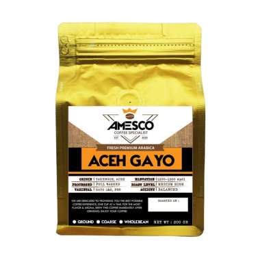 ARABIKA GAYO KOPI ACEH 200GR - KOPI BUBUK PREMIUM - Kopi Aceh Gayo KOPI BIJI