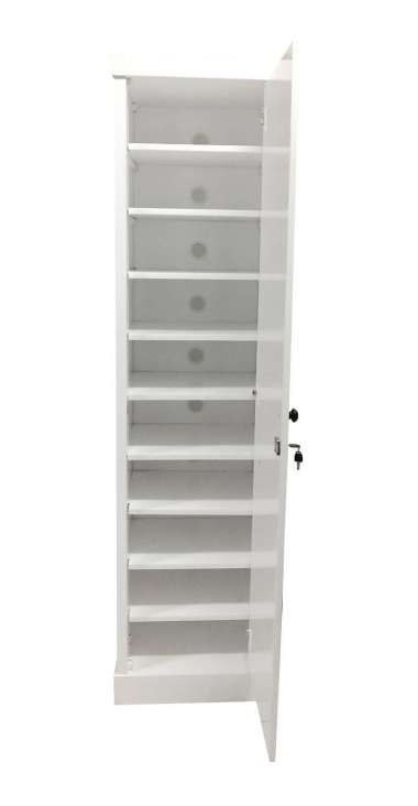 Lemari 1 Pintu Custom Cat Duco Bahan Multiplex Lemari Sepatu Putih