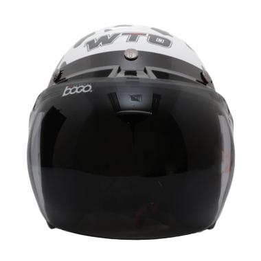 Jual WTO Helmet Retro Bogo Cow Helm Half Face - Putih