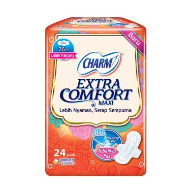 Jual Charm Extra Comfort Maxi Wing Pembalut Wanita 24 