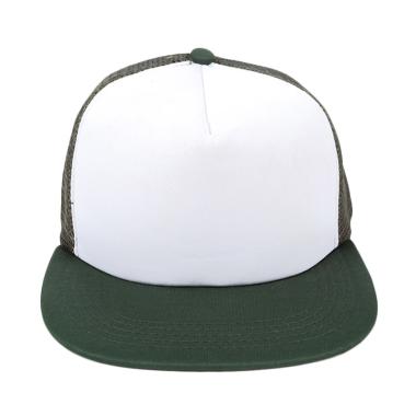 Jual Elfs Shop Snapback Jaring Topi - Putih Hijau Tua 