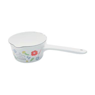 jual uchii enamel sauce pan flower pattern milk pot jual uchii enamel sauce pan flower pattern milk pot