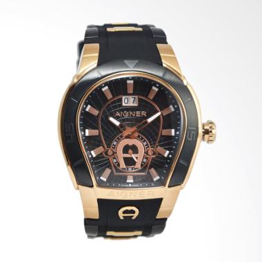 Jual Aigner Palermo Rubber Jam Tangan Pria - Black Rose 