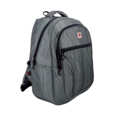 Jual Polo Carion 730055 Tas Ransel Laptop - Abu + Free