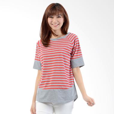 jual daily deals jfashion kimono salur t shirt wanita merah harga kualitas jual daily deals jfashion kimono salur t shirt wanita merah harga kualitas